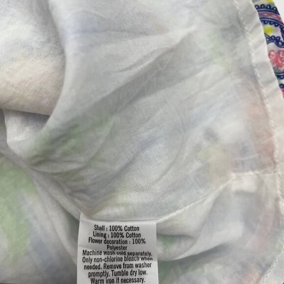 JANIE AND JACK Dress Girls Sz 10 Colorful Cold Shoulder Cotton Summer - Picture 4 of 4